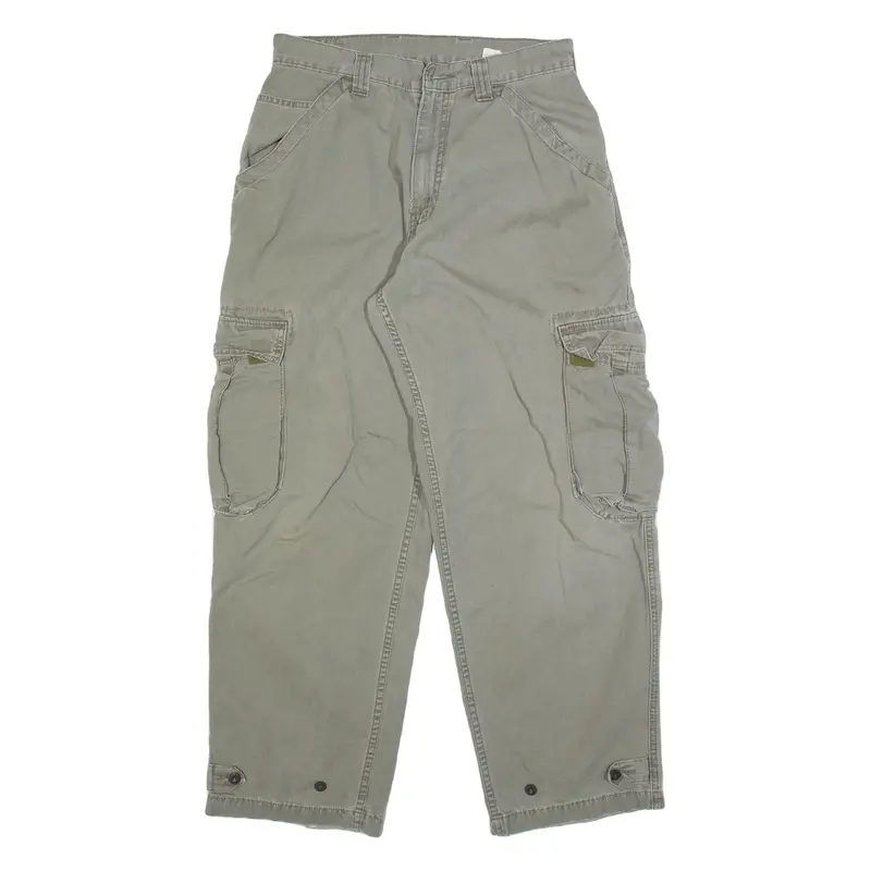 DICKIES Cargo Mens Trousers Grey Relaxed Tapered W31 L30