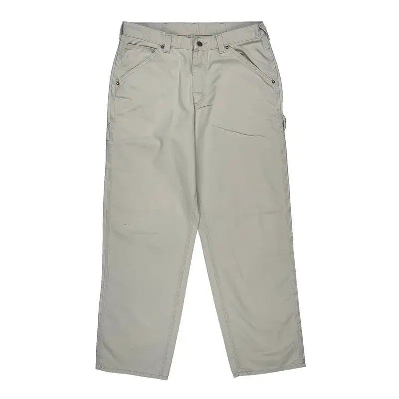 Lee Carpenter Trousers - 34? Waist Beige Cotton