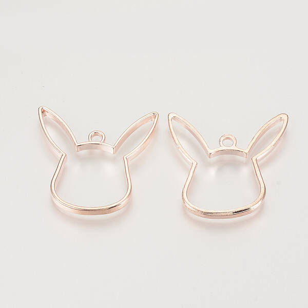 Alloy Open Back Bezel Pendants