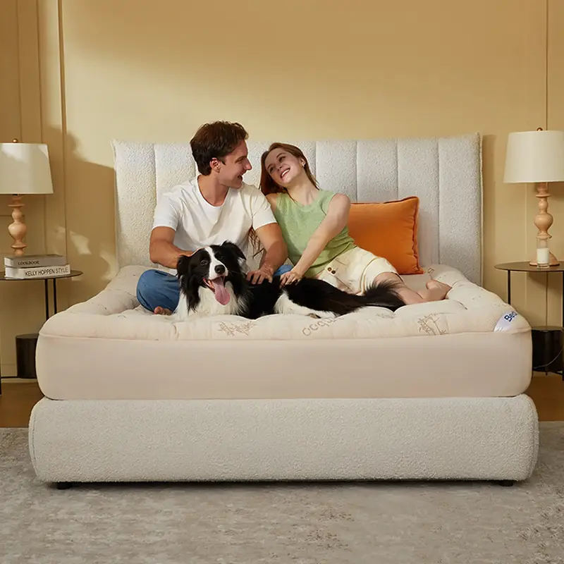 #FallFreshness [BEDLORE]Thicken Bedding Fitted Sheet, Fluffy Pillow Top Pad,Cooling Comfortable Mattress Cover,6-18''Deep Poc...