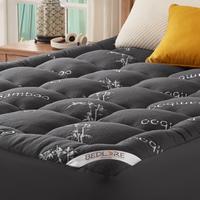 [BEDLORE]Thicken Bedding Fitted Sheet, Fluffy Pillow Top Pad,Cooling Comfortable Mattress Cover,6-18''Deep Pocket, Bedroom De...