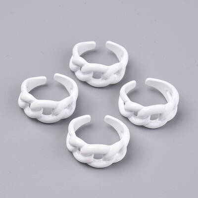 Spray Painted Alloy Cuff Rings