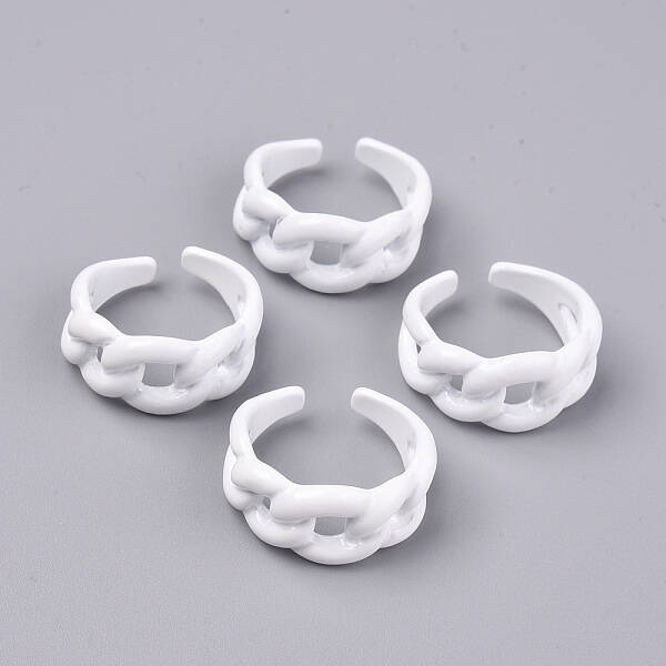 Spray Painted Alloy Cuff Rings