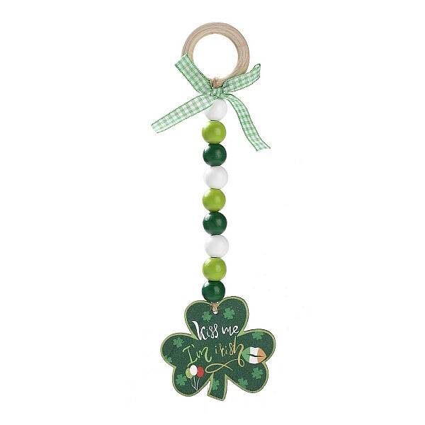 Saint Patrick's Day Wood Pendant Decoration