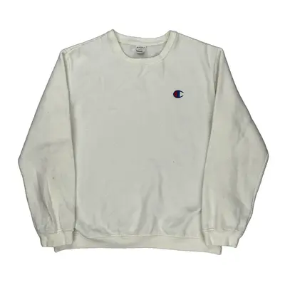 Champion Sweatshirt - XL White Cotton