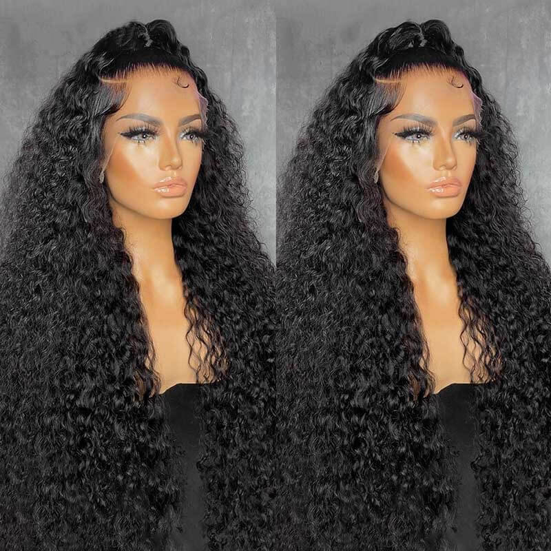 Pre-Everything 360 Lace Wigs Jerry Curly With Upgraded Invisible Crystal Stripes Cap