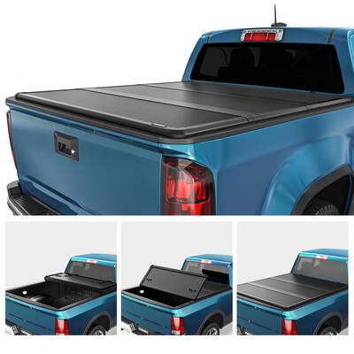 OEDRO 5FT FRP Hard Tri-fold Tonneau Cover Fold Truck Bed Covers Compatible with 2015-2025 Chevy Colorado/GMC Canyon with 5 Fe...