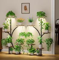 Plant Stand Indoor with Grow Lights - 2 Pack Corner Shelf, 47'' Modern Design for Pots,  Flower Rack Display Holder for Decor...
