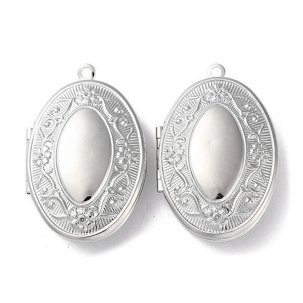 Rack Plating Brass Locket Pendants