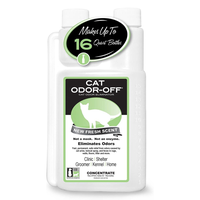 Cat Odor-Off Concentrate Odor Eliminator – for Pet Urine Odor, Tomcat Spray, Feces on Carpet & Litter Boxes – Original an...