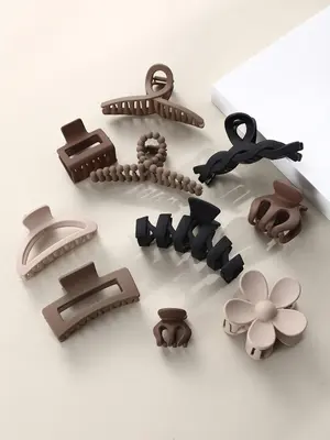 Fashionable Hair Claws Set, Casual and Versatile Hair Accessories for Women, Summer 2024 Trendy All-match Flower and Bead Des...