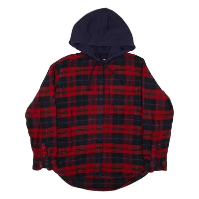 AMERICAN EAGLE Button-Up Womens Red Hoodie S