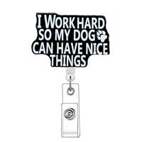 Back to School Funny Slogan Pattern Badge Holder, 1 Count Retractable Badge Reel, Identification Badges & Supplies for Nurses...