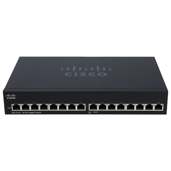 Cisco SG110-16-NA-RF | Small Business 110 Series SG110-16 16 x Ports 10/100/1000Base-T Unmanaged Gigabit Ethernet Network Swi...