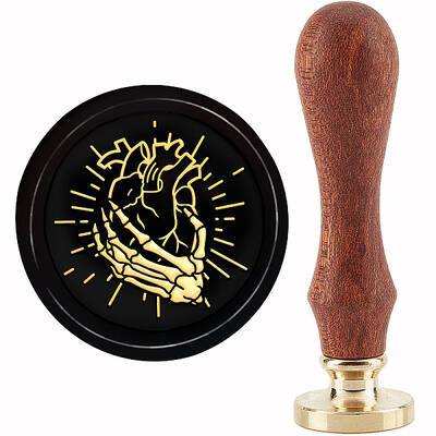 Brass Wax Seal Stamp with Handle