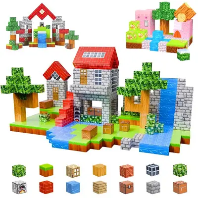 Random Color & Style Building Blocks Toy Set, Colorful Micro Blocks Building Kit, Creative and Educational Building Blocks To...
