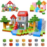 Random Color & Style Magnetic Building Set, Colorful Micro Building Block Sets, Magnetic Tiles Set Buildingblocks Kit, Creati...