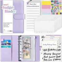 Budget Binder with Money Saving Challenge, Cash Envelopes, Expense Sheets, Challenge Tracker & Category Labels for Home Offic...