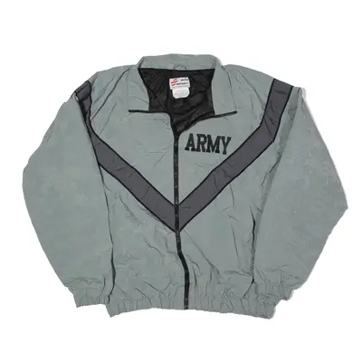 SKILCRAFT Army Military Jacket Grey Nylon Camouflage Mens M
