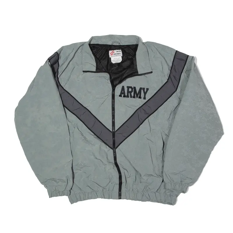 SKILCRAFT Army Military Jacket Grey Nylon Camouflage Mens M