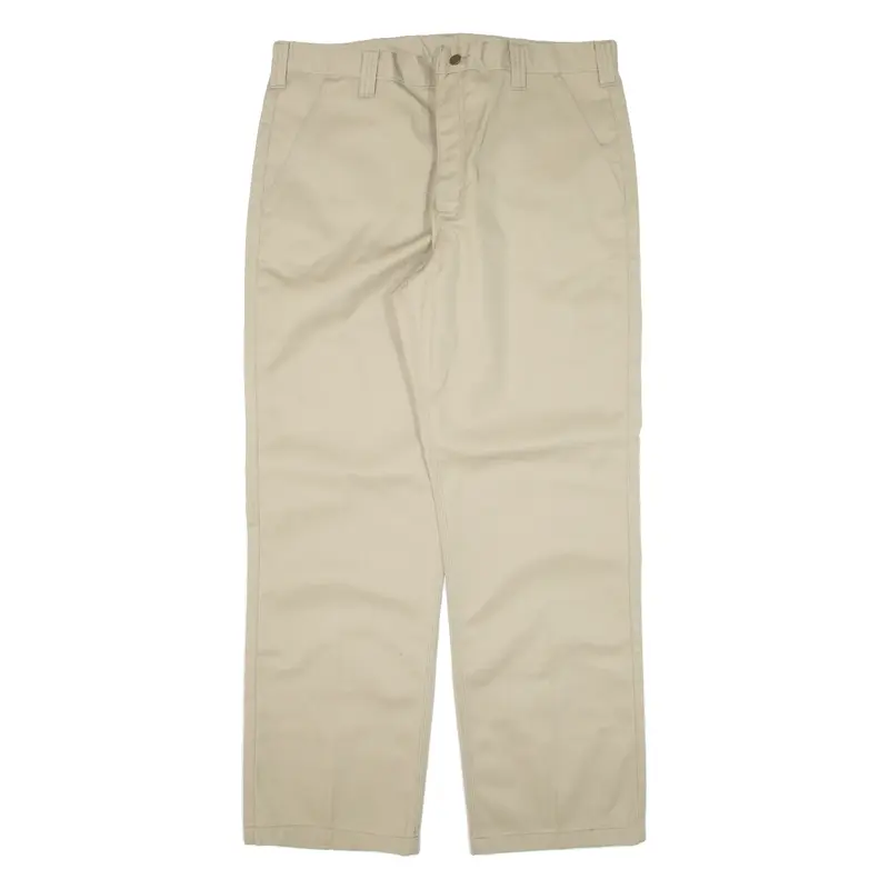 CARHARTT Workwear Mens Trousers Beige Relaxed Straight W38 L32