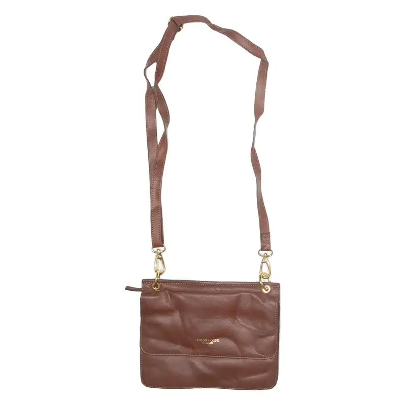 UNION CODE Womens Shoulder Bag Brown Leather