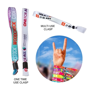 1000 Custom Cloth Wristbands - Adjustable