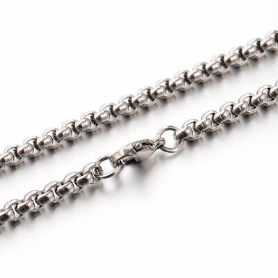Tarnish Resistant 304 Stainless Steel Box Chain Necklaces