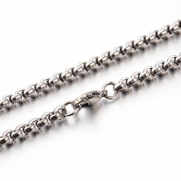 Tarnish Resistant 304 Stainless Steel Box Chain Necklaces