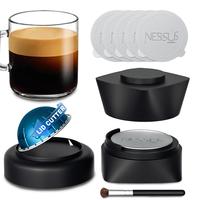 Refill Kit for Reusable Nespresso Vertuo Pods, Lid Quick Opener for Original Seal, 50PCS Aluminum Foil Lids, Tamp & Press Ref...