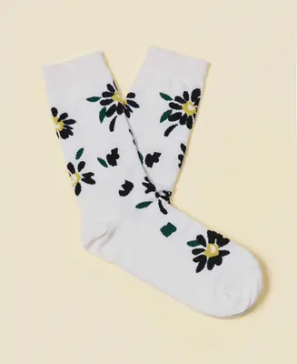 Women's Blossom Flowers Cotton Socks