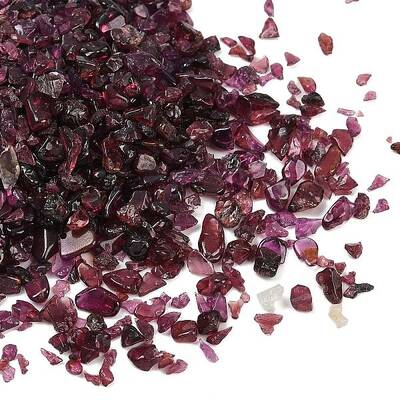 Natural Garnet Chip Beads