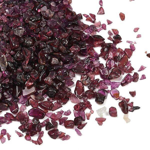 Natural Garnet Chip Beads