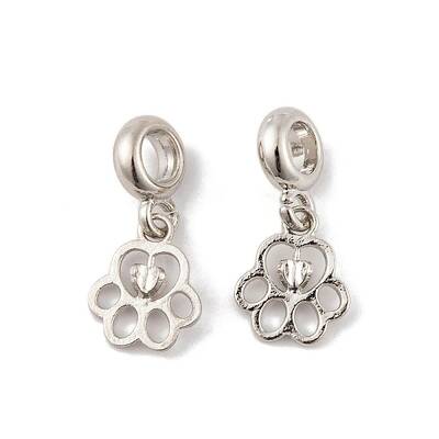 Rack Plating Alloy European Dangle Charms