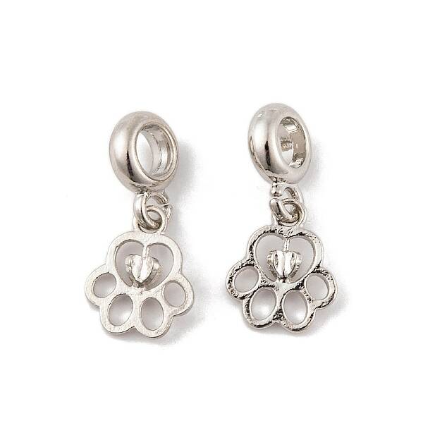 Rack Plating Alloy European Dangle Charms