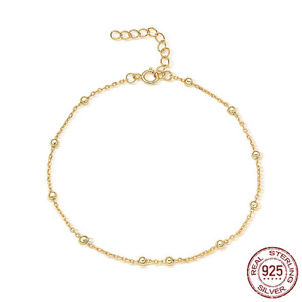 925 Sterling Silver Satellite Chains Bracelets for Women