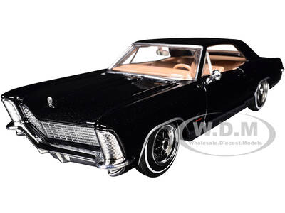 1965 Buick Riviera Gran Sport Black Metallic Special Edition Series 1/26 Diecast Model Car by Maisto