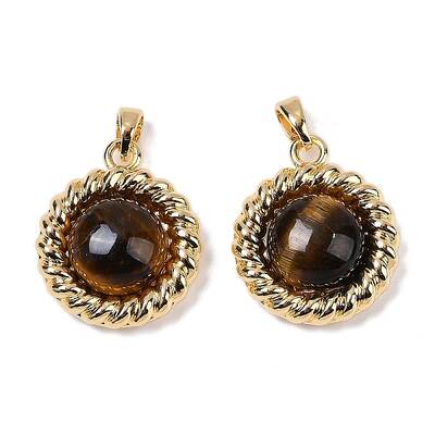 Brass with Gemstone Pendants