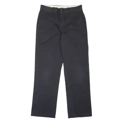 DICKIES Workwear Mens Trousers Black Regular Straight W32 L32
