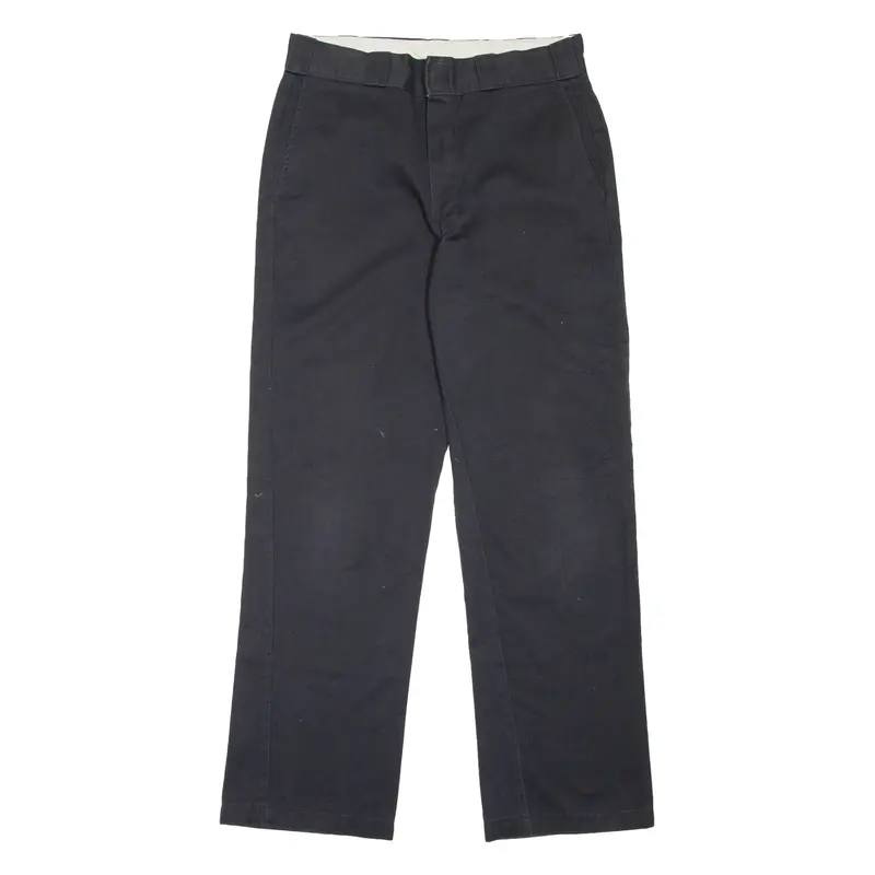 DICKIES Workwear Mens Trousers Black Regular Straight W32 L32