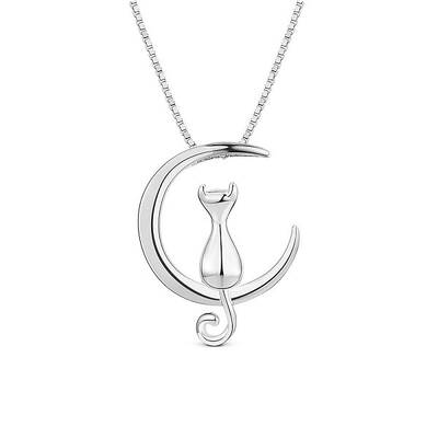 Lovely Rhodium Plated 925 Sterling Silver Necklace