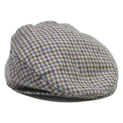 LANSILAKKI Mens Flat Cap Brown Check L