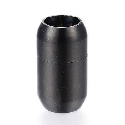 304 Stainless Steel Magnetic Clasps with Glue-in Ends