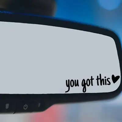 Car Rearview Mirror Sticker, Car Rearview Mirror Decorative Sticker, Car Exterior Accessories for Daily Driving, Car Decorati...