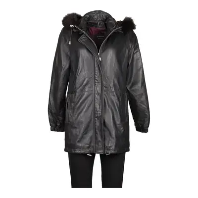 80s Damselle Leather Jacket - Small Black Leather