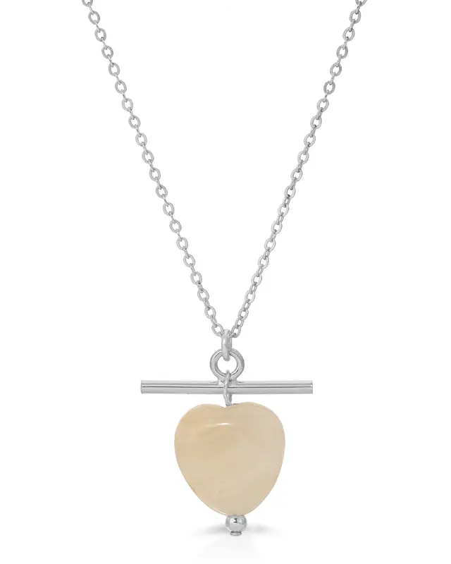 Lovy Necklace | Color: Grey | Metal Color: Silver
