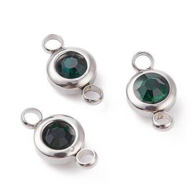 304 Stainless Steel Rhinestone Links Connectors