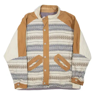 CHEWAN WILDLIFE Mens Jacket Brown Striped XL
