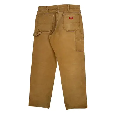 Dickies Carpenter Trousers - 37? Waist Brown Cotton