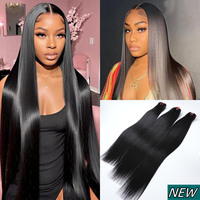 [NEW IN] Ashine Bone Straight Upgraded 13A 100% Virgin Raw Human Hair High-End Salon Hair Silky. shinny.fullness.double drawn...